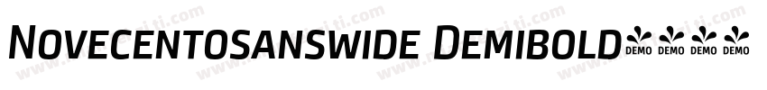 Novecentosanswide Demibold字体转换